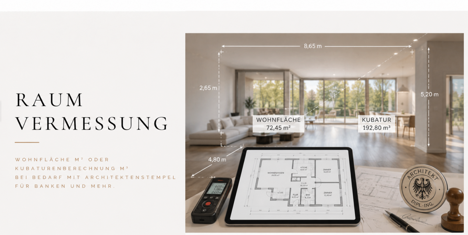 Raumvermessung Hintergrund