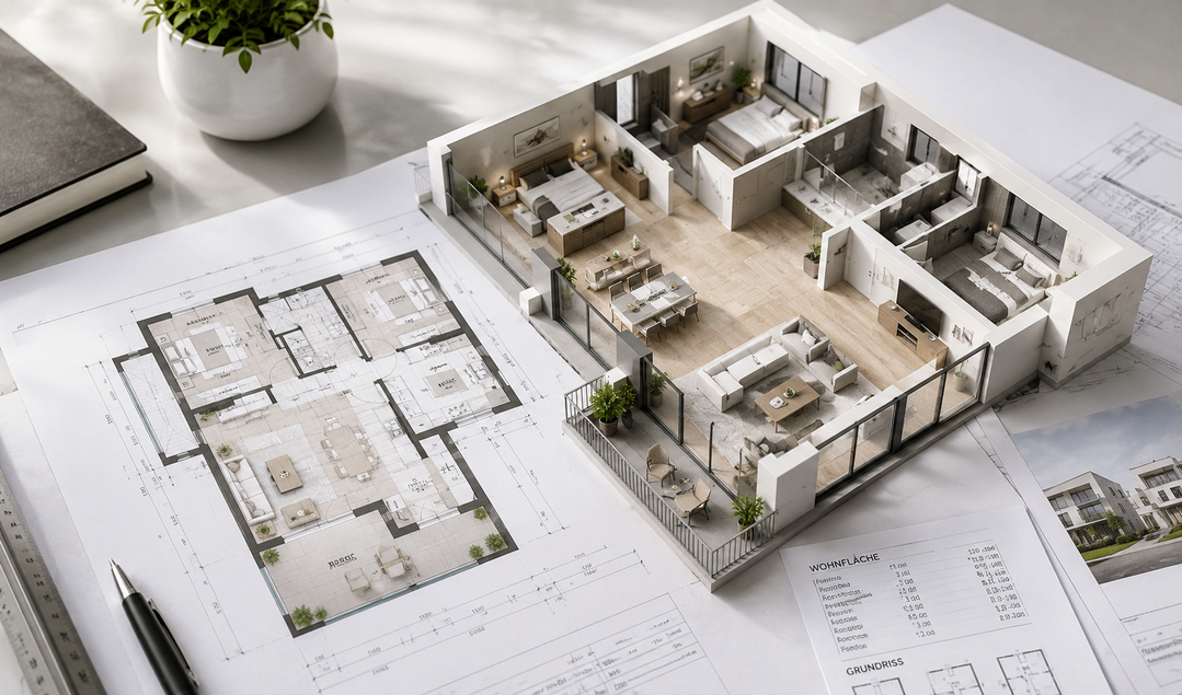 RenderingHintergrundGrundriss 1